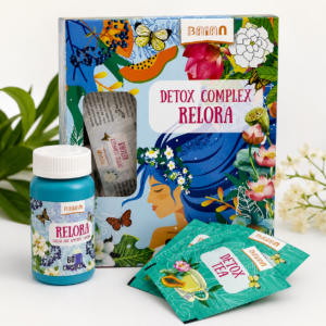 Detox Complex Relora, 60 капсул + 30 саше чая